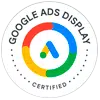 Selo Certificado Google Ads Display - ROI Digital Agência de Marketing Digital em Londrina