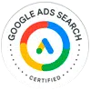 Selo Certificado Google Ads Search - ROI Digital Agência de Marketing Digital em Londrina