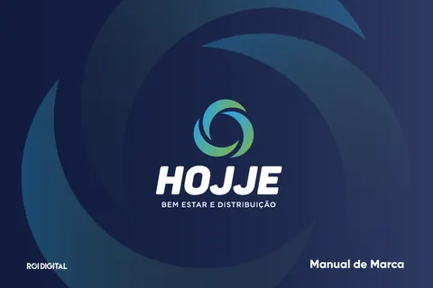 Manual de marca da Hojje, com logotipo e identidade visual